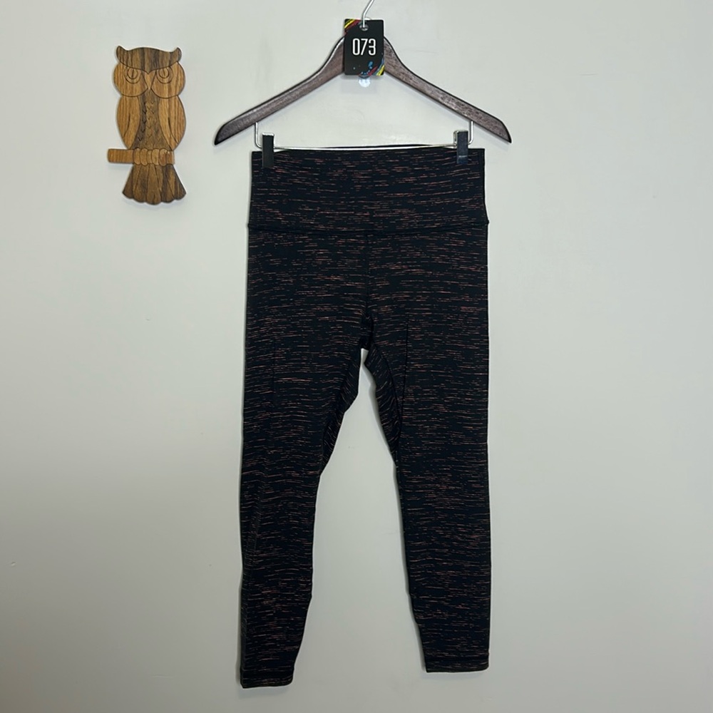 Lululemon Wunder Under Hi Rise 7/8 tight Luon Warp Speed Filtered Orange
